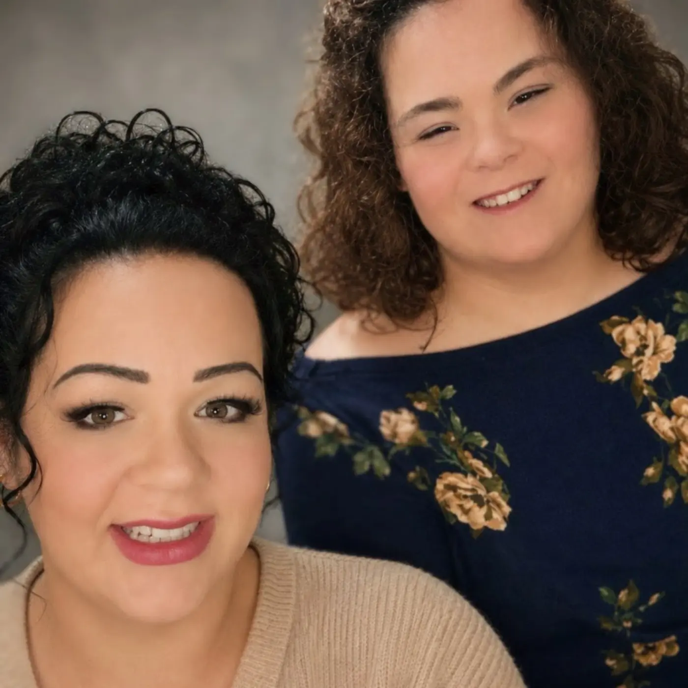 Christina and her daughter Lilah smiling together